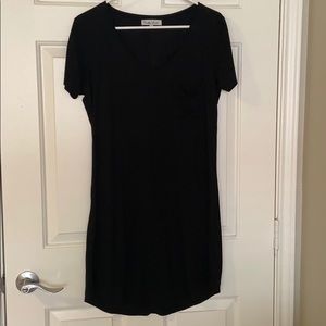 Velvet t-shirt dress
